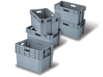 180 stack nest container mechanism explain