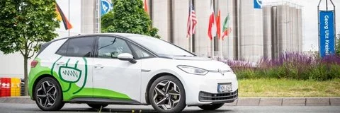 Electric car used by Utz employees