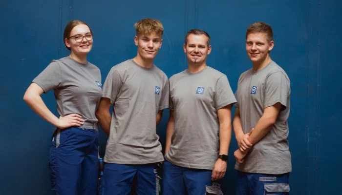 Smiling Utz employees