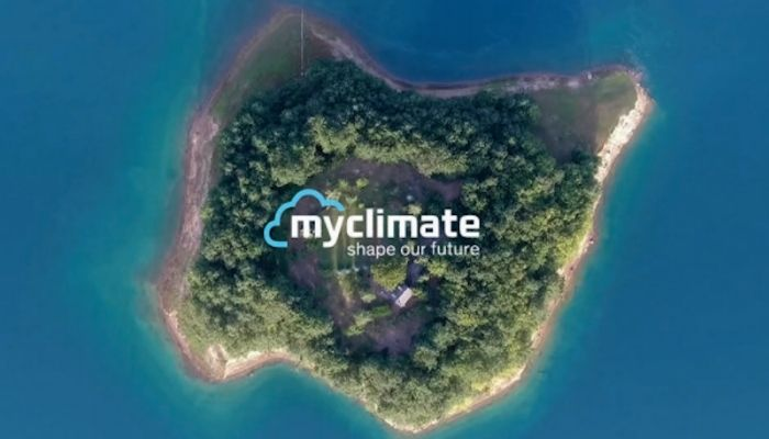 Green island with myclimate logo
