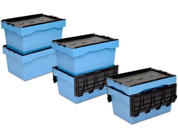 Nestable container - stacking on lid